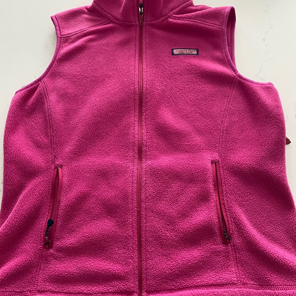 Vineyard Vines Women’s Fleece Pink Vest